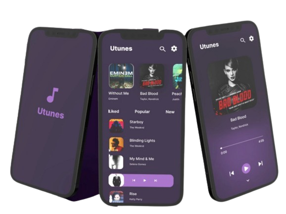 UtunesApp Mockup